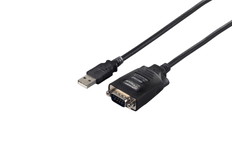 USBシリアル変換ケーブル　ブラックスケルトン　0.5m