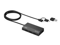 USB2.0　スマホタブレット用　セルフパワーハブ　ブラック