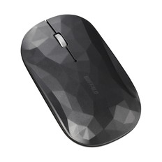 薄型3ボタン　Bluetooth　BlueLEDマウス　ジオメトリ黒
