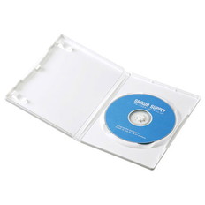 DVDトールケース(1枚収納10枚セットホワイト)