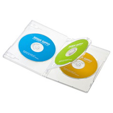 DVDトールケース(3枚収納10枚セットクリア)