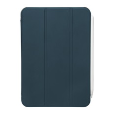 第6世代iPadmini　ハイブリッドマットレザーケースブルー