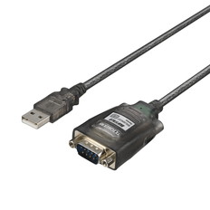 USBシリアル変換ケーブル　ブラックスケルトン　1m