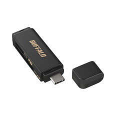 USB3.0　Type-C　カードリーダー　SD用直挿　ブラック