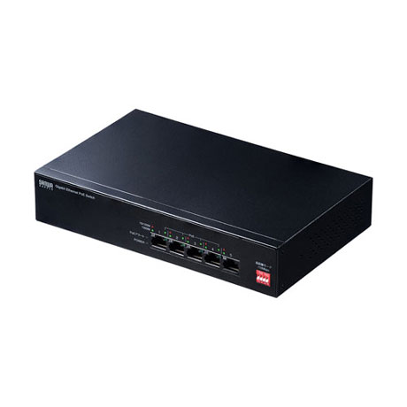 LAN-GIGAPOE51: ギガビット対応PoEスイッチングハブ5ポート