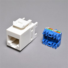 ★RJ45モジュラージャック　Cat.6/UTP/RD【新品同様】