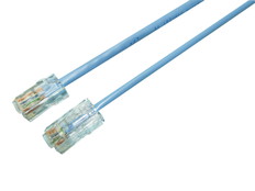 Cat5e撚線パッチコード　RJ45/パンドP-3m　薄青