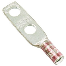 銅製圧縮端子　標準バレル（２穴）
