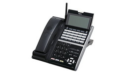 24ボタンカールコードレスデジタル多機能電話機(BK)