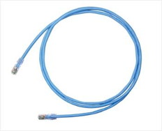 Cat6A撚線パッチコード　RJ45/パンドP-2m　薄青