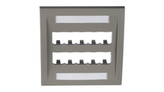 Mini-Com　フェースプレート　10ポート用(ライトグレー)