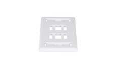 Mini-Com　フェースプレート　4ポート用(白)