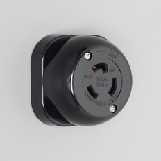 引掛形　露出コンセント　接地形2P　20A　250V