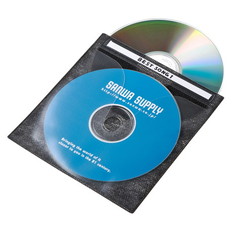 DVD･CD不織布ケース(ブラック)