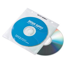 DVD･CD不織布ケース(リング穴付･ホワイト)