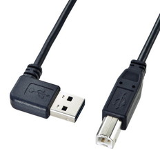 両面挿せるL型USBケーブル(A-B　標準)