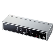 USB･PS/2コンソール両対応パソコン自動切替器(4:1)