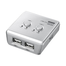 USB2.0ハブ付き手動切替器(2回路)