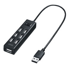 USB2.0ハブ(7ポート･ブラック)