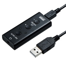 USBオーディオ変換アダプタ(4極ヘッドセット用)