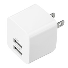 USB充電器(2ポート･合計2.4A･ホワイト)