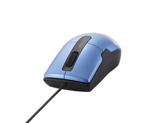 有線BlueLEDマウス　静音/3ボタン/Mサイズ　ブルー
