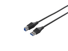 コネクター　USB3.0　A　to　B　スリムケーブル　1m　ブラック