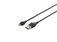 USB2.0ケーブル　(A　to　microB)　0.2m　ブラック