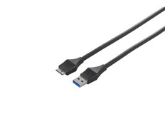 コネクター　USB3.0　A　to　microB　ケーブル　3m　ブラック