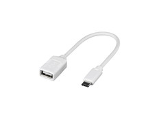 USB2.0変換ケーブル(Aメス　to　C)　0.15m　ホワイト