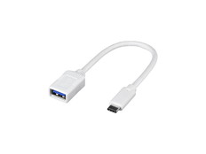 USB3.1　Gen1変換ケーブル　0.15m　ホワイト
