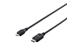 USB2.0ケーブル(MicroB　to　C)　1.0m　ブラック