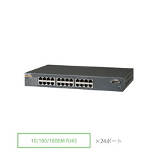 24ポート　10/100/1000Mbps　スマート機能付スイッチ