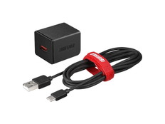 AC-USB　2.4A　1ポートType　Cケーブル　1.5m　ブラック