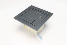 CED　ボックス+カギ付きプレート（シルバーメタリック）