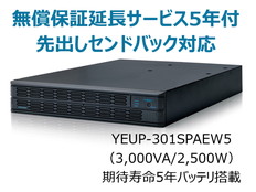 UPS3010SP+無償保証延長サービス5年付