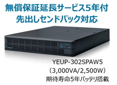 UPS3020SP+無償保証延長サービス5年付