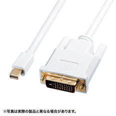 ミニDisplayPort-DVI変換ケーブル　2m