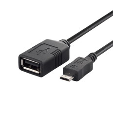USB(microB　to　A)変換アダプター　0.5m　ブラック