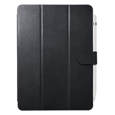 iPad10.2用3アングルレザーケース　ブラック