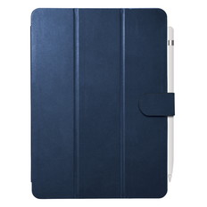 iPad10.2用3アングルレザーケース　ブルー