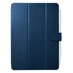 iPadPro11インチ用3アングルレザーケース　ブルー