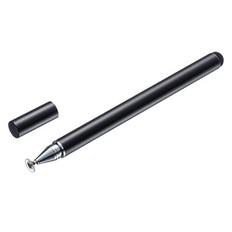 ディスク式&導電繊維タッチペン(ブラック)