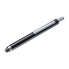 導電繊維タッチペン(ブラック･ノック式)