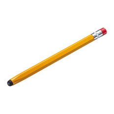 シリコンゴムタッチペン(オレンジ･鉛筆型)
