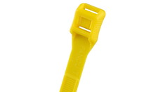 結束バンド　インラインタイ　耐候性　黄　(100本入)