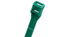 結束バンド　インラインタイ　耐候性　深緑　(100本入)