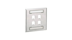 フェースプレート　4ポート　ダブルギャング