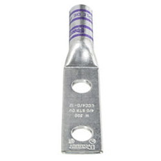 銅製圧縮端子　2穴　電線サイズ　AWG4/0