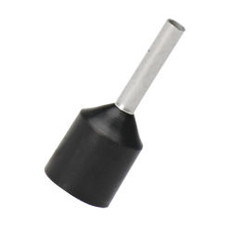 絶縁付きフェルール端子　短絡防止用　AWG16　黒